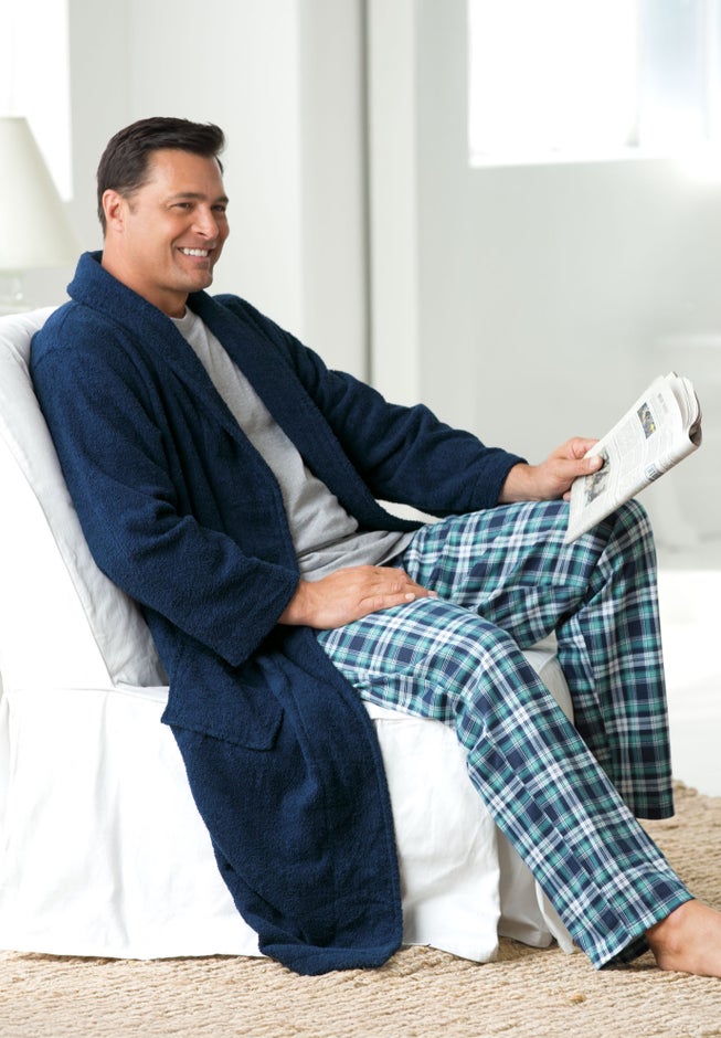 Terry Bathrobe with Pockets image number 4