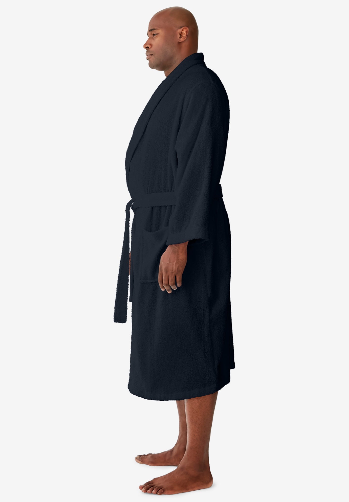 Terry Bathrobe with Pockets image number 1