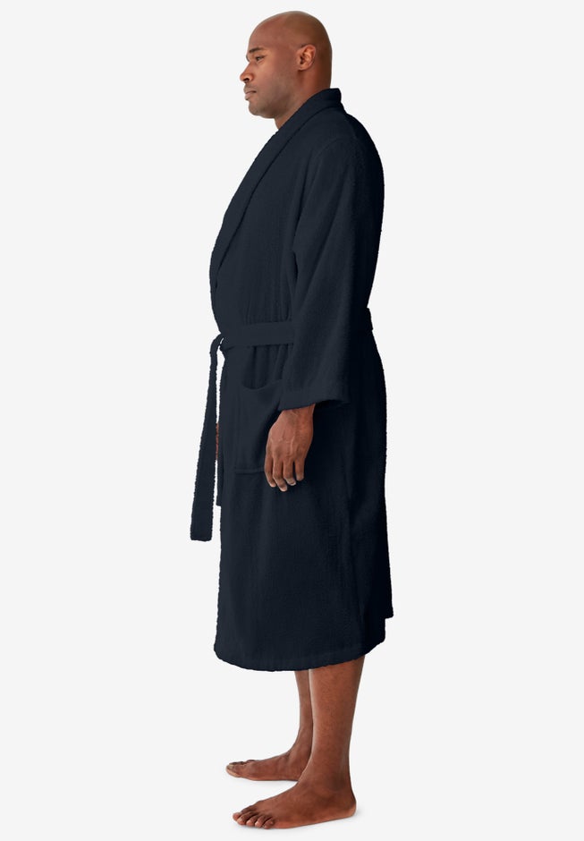 Terry Bathrobe with Pockets image number 1