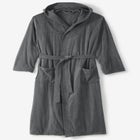 Terry Velour Hooded Maxi Robe image number null