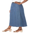 Stretch Denim Jegging Skirt image number null