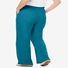7-Day Wide-Leg Elastic-Waist Stretchy Knit Pant image number null