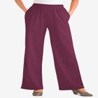 7-Day Knit Wide-Leg Pull-On Pants image number null