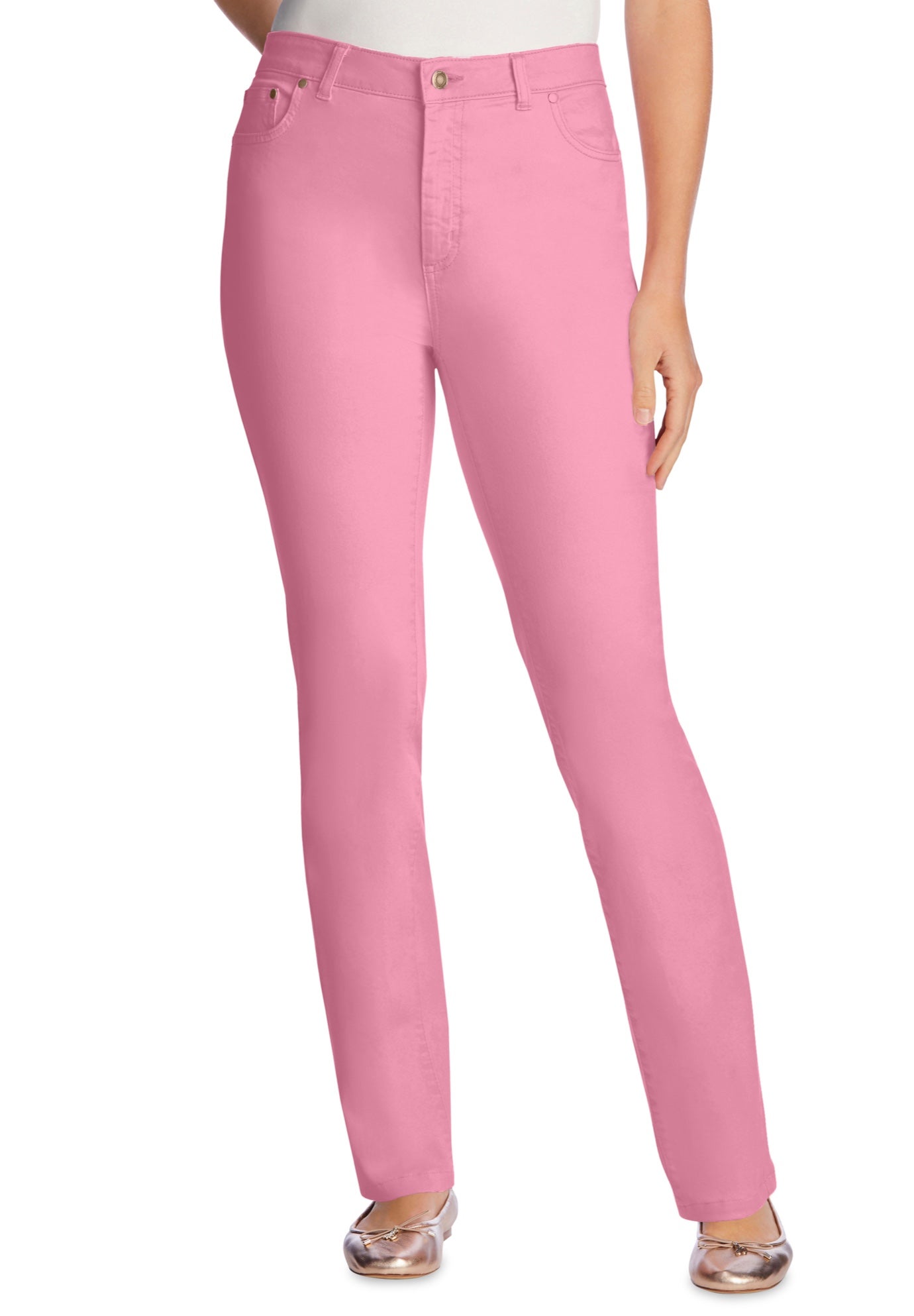 Stretch Denim 5-Pocket Straight-Leg Jeans image number 1