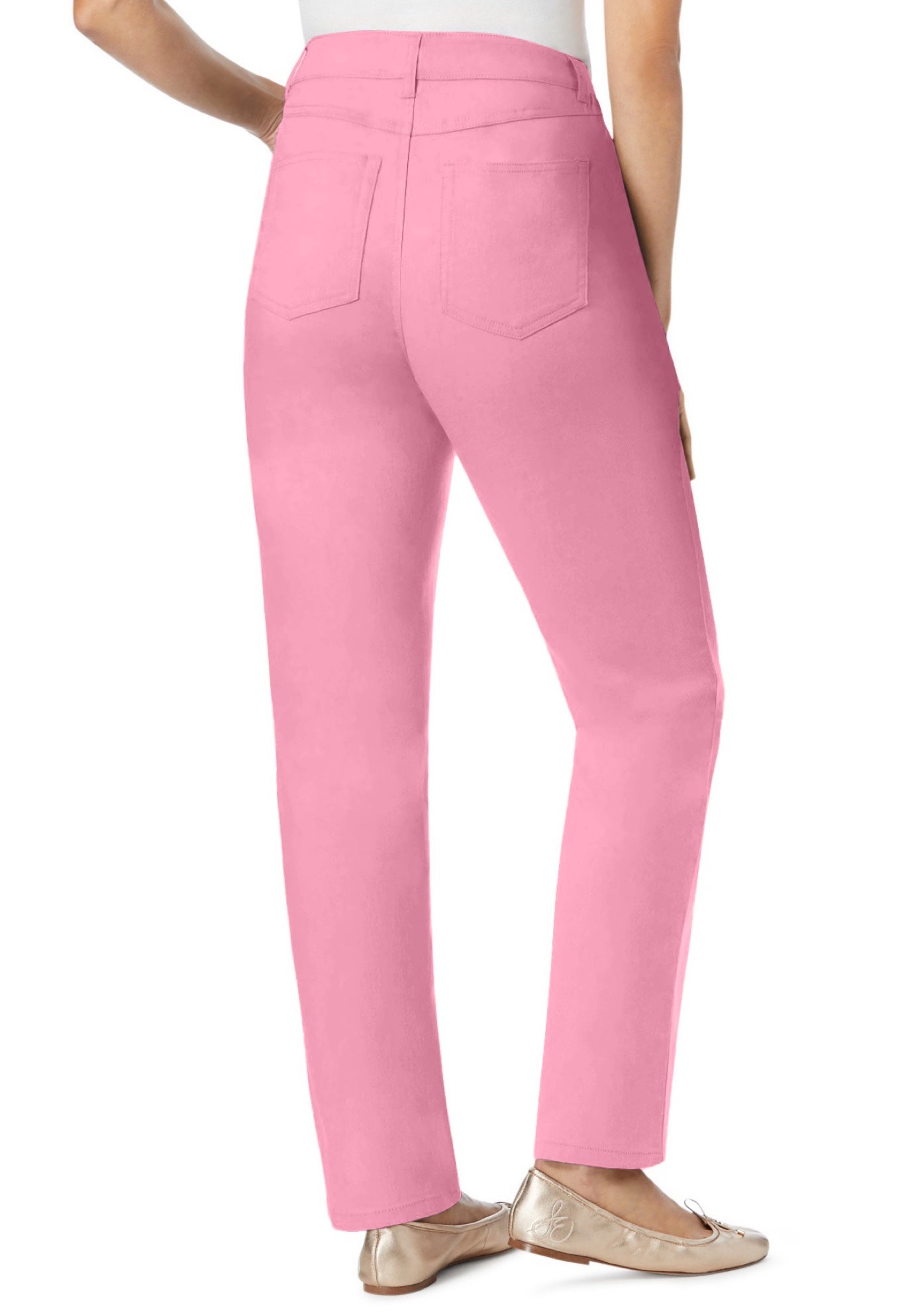 Stretch Denim 5-Pocket Straight-Leg Jeans image number 2