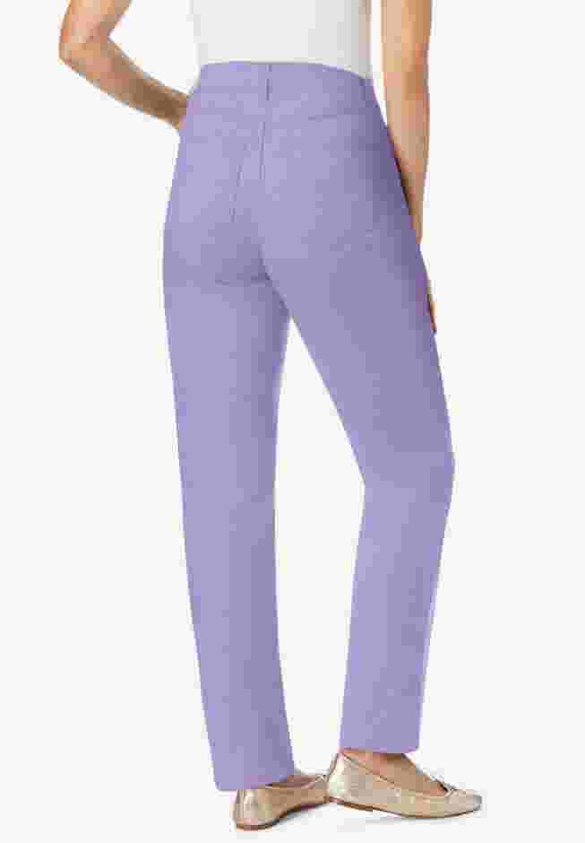 Straight-Leg Stretch Denim Five-Pocket Jeans image number 1