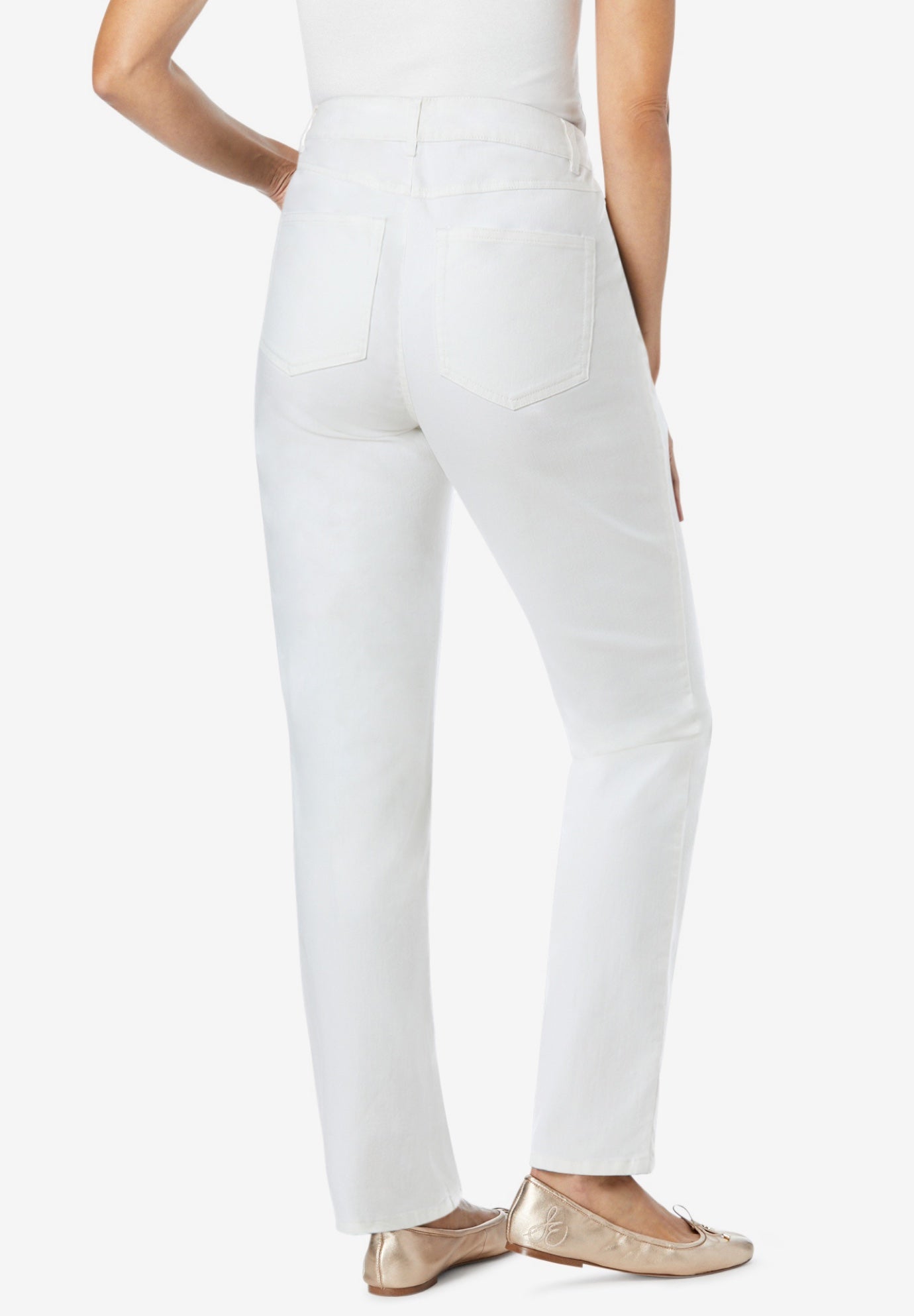 Stretch Denim 5-Pocket Straight-Leg Jeans image number 1
