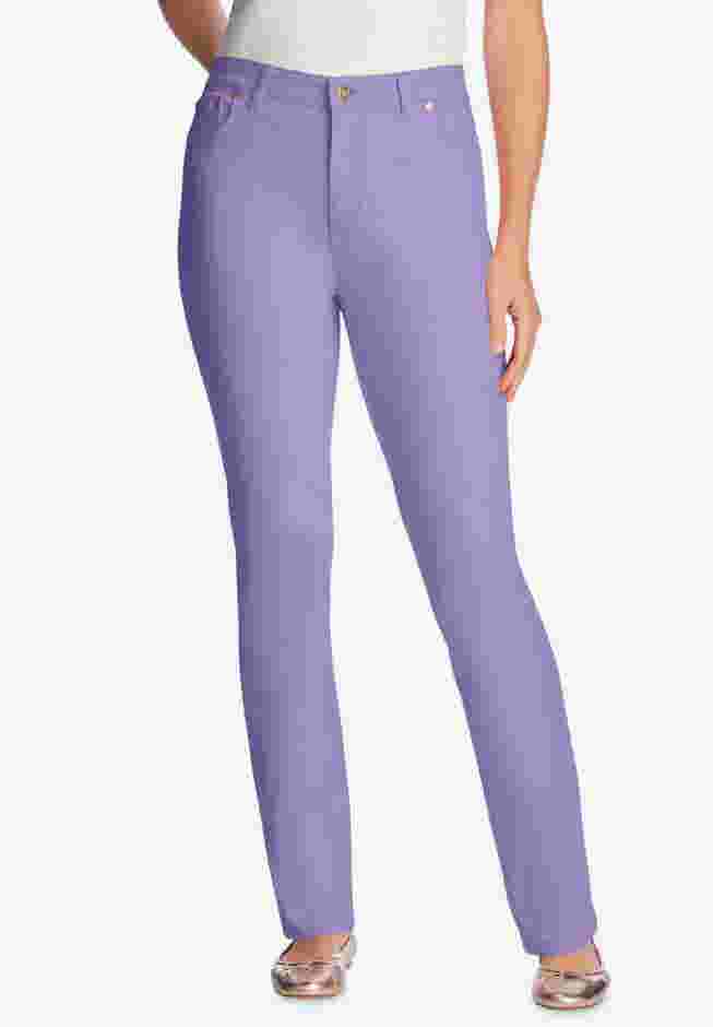 Straight-Leg Stretch Denim Five-Pocket Jeans image number 0