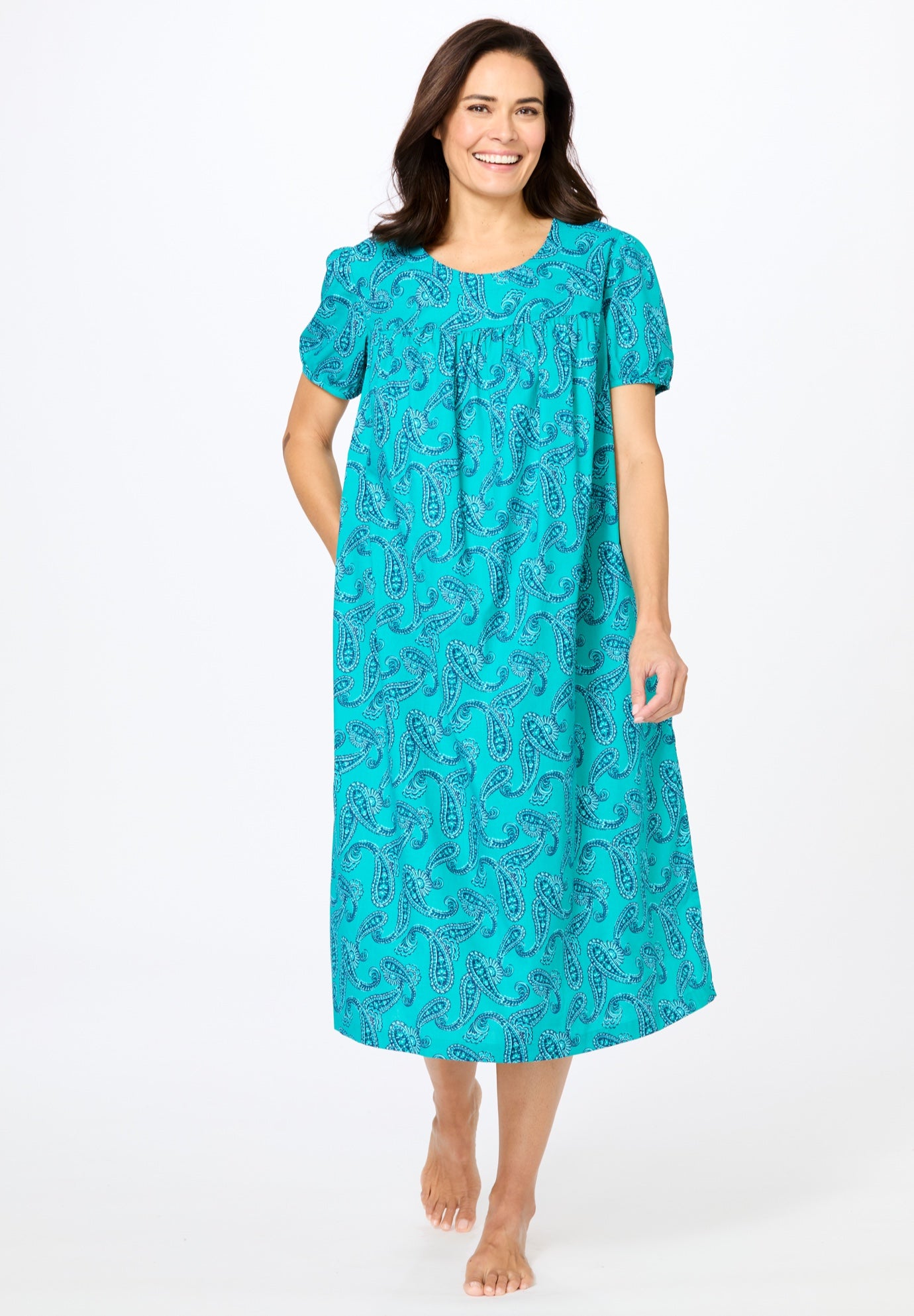 Short Print Shirred Lounger image number 0