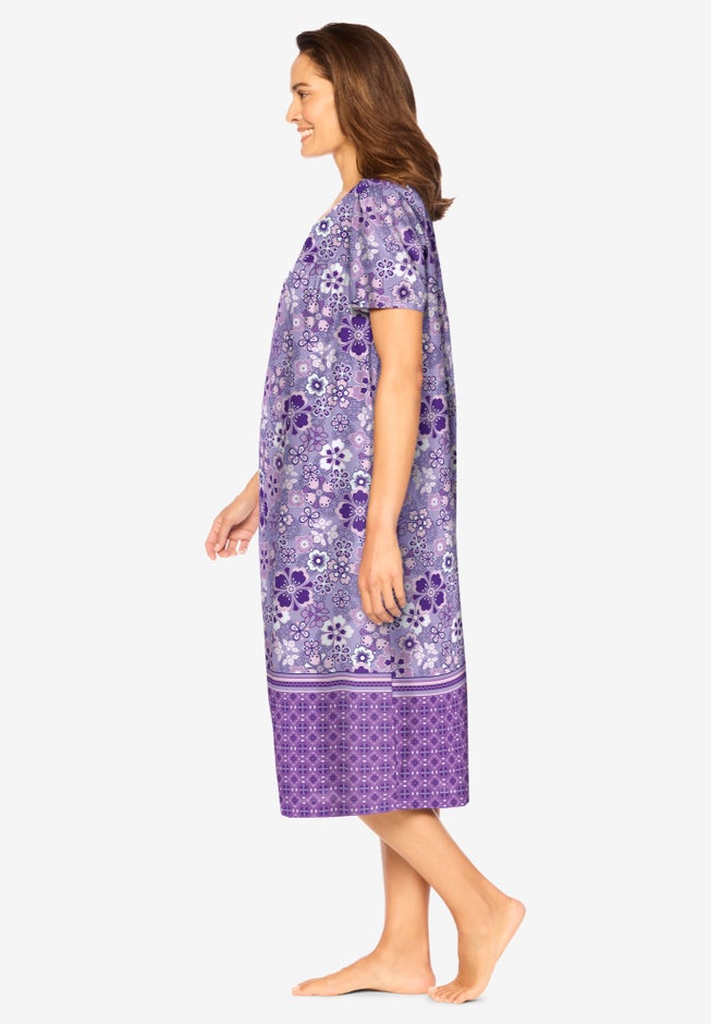 Short Print Shirred Lounger image number 2