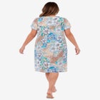 Short Print Shirred Lounger image number null