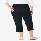 Stretch Denim Five-Pocket Capri Jeans image number null