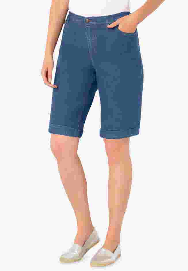 Stretch Denim Jean Bermuda Short image number 0