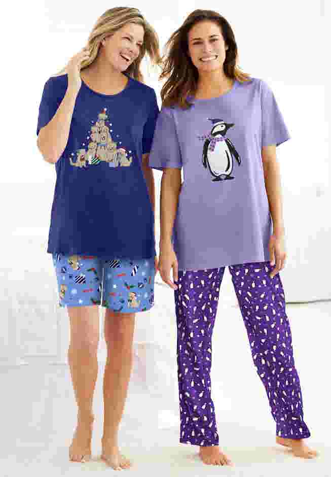Knit PJ Short Set image number 4