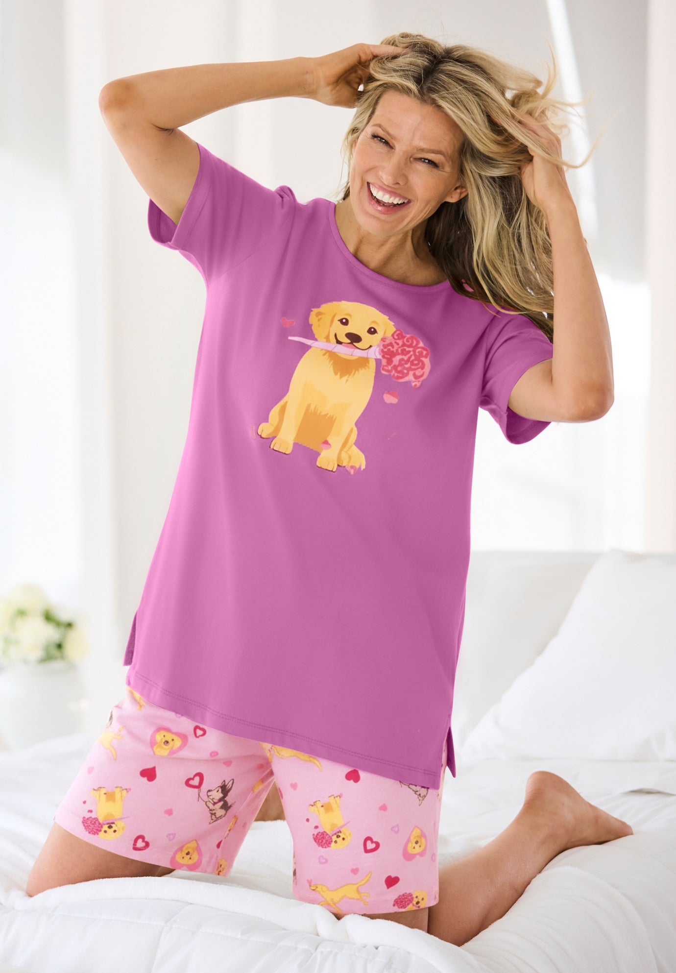 Knit PJ Short Set image number 3