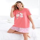 Knit PJ Short Set image number null