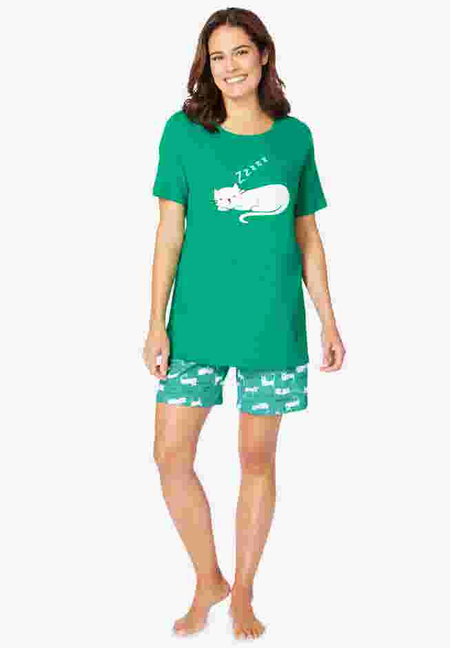 Knit PJ Short Set image number 0