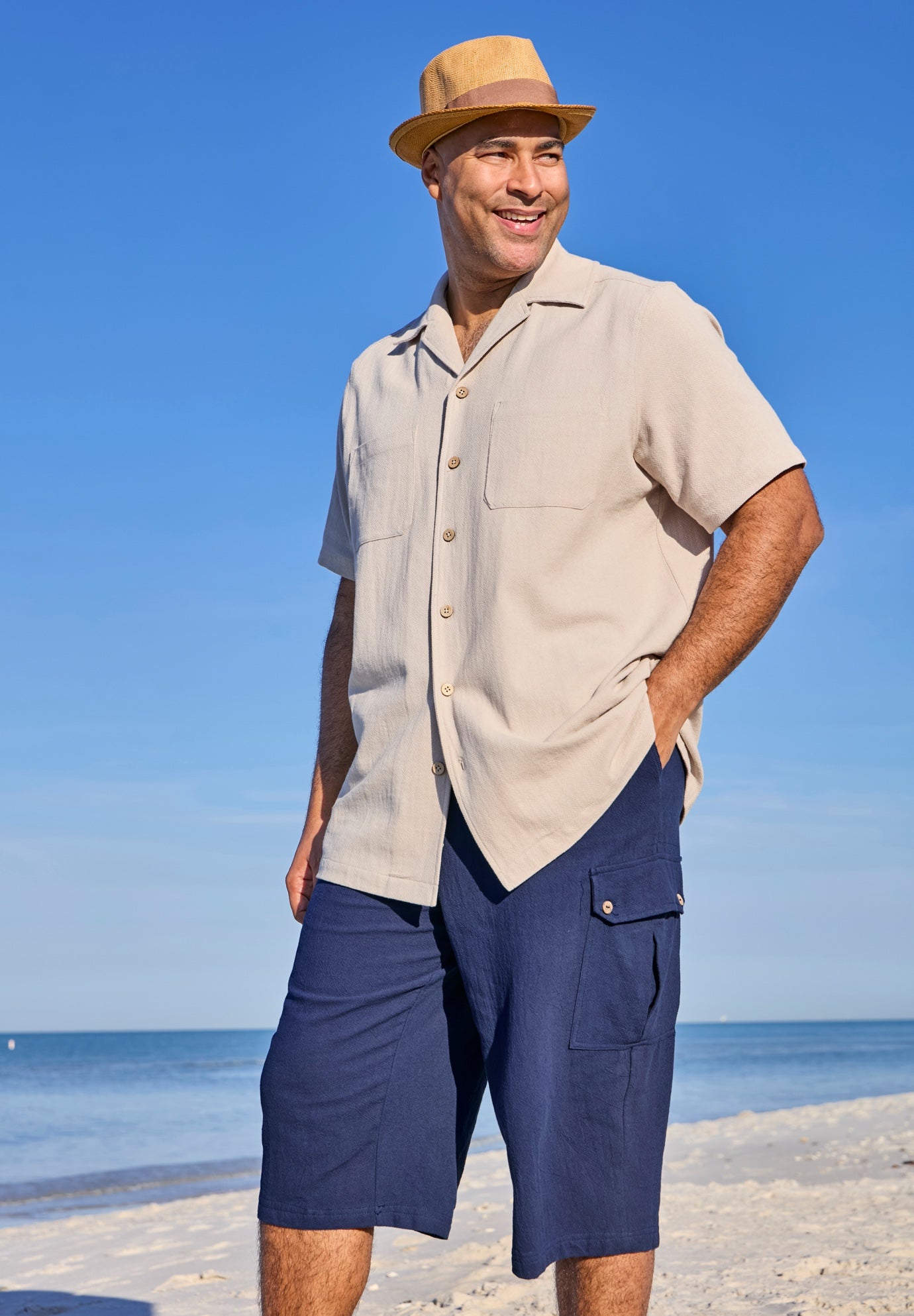 Gauze Cargo Judo Shorts image number 2