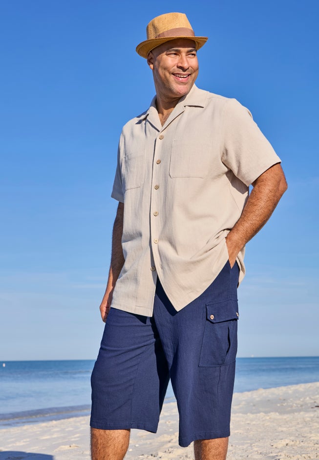 Gauze Cargo Judo Shorts image number 2