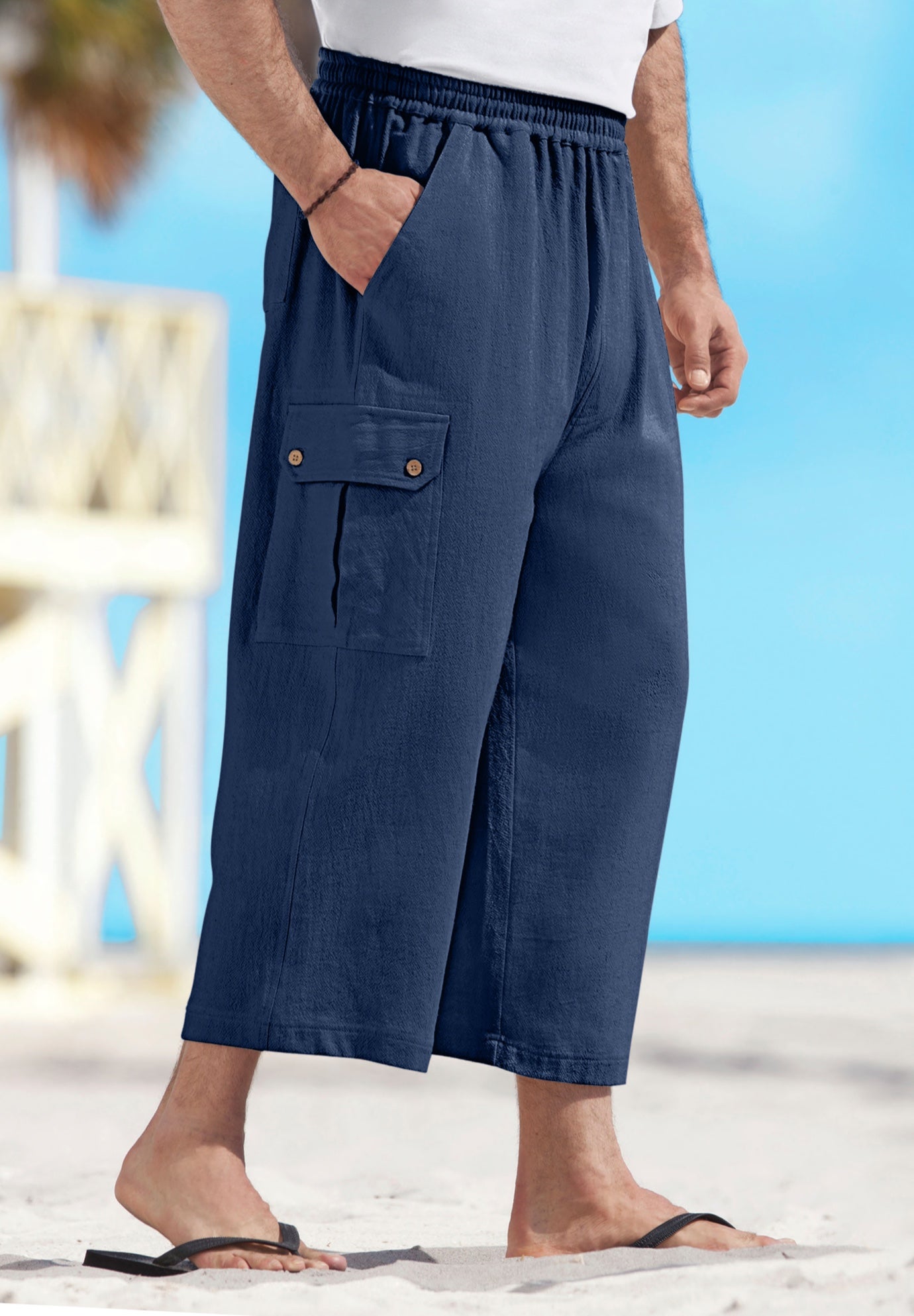 Gauze Cargo Judo Shorts image number 1