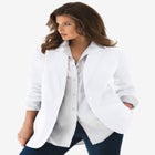 Plus Size Relaxed Boyfriend Blazer image number null