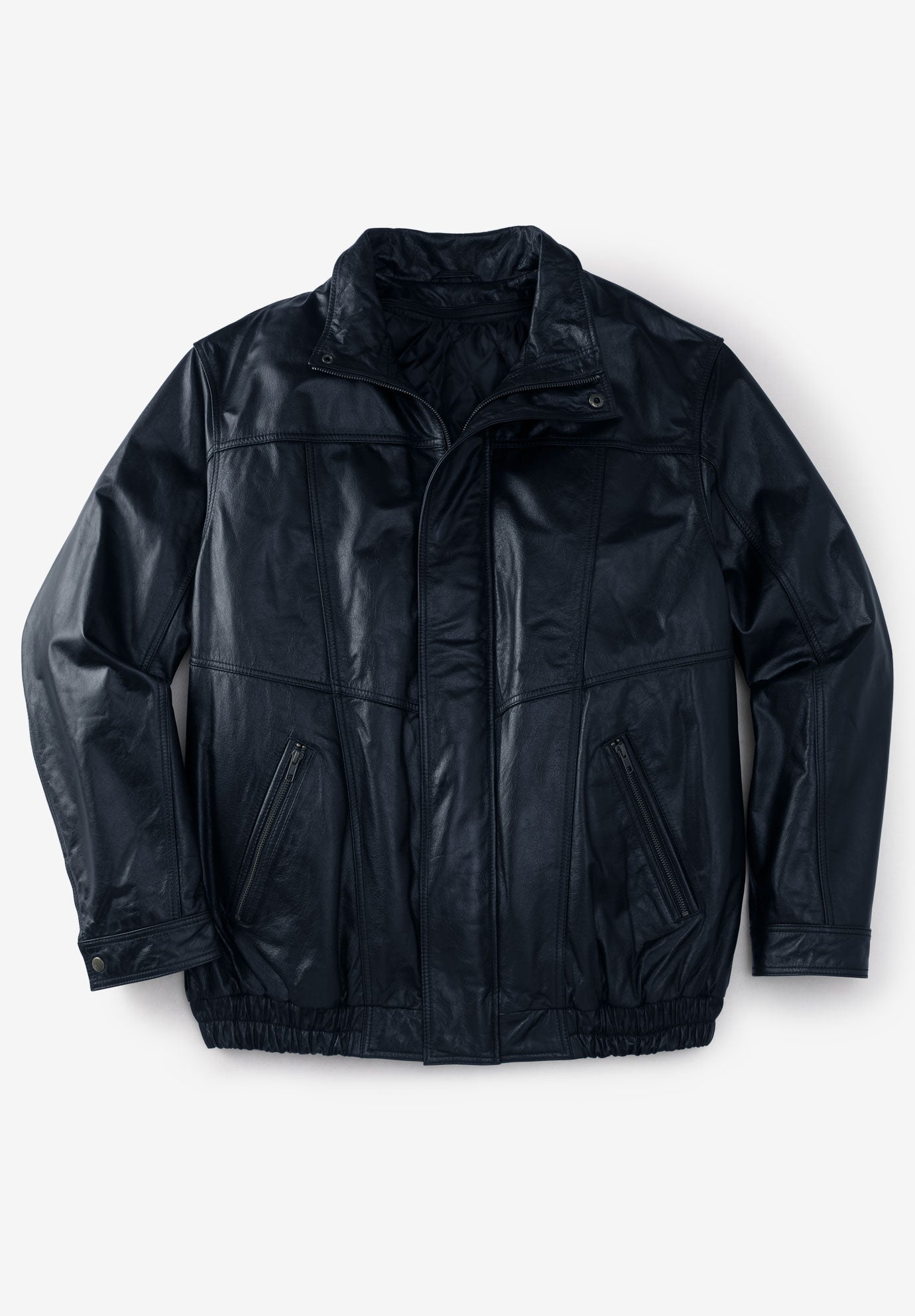 Leather Bomber Jacket image number 0