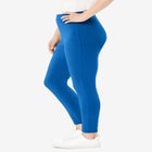 Stretch-Cotton Knit Pull-On Leggings image number null