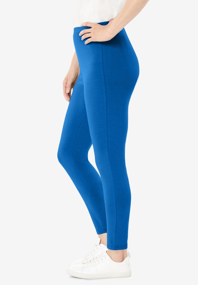 Stretch-Cotton Knit Pull-On Leggings image number 3