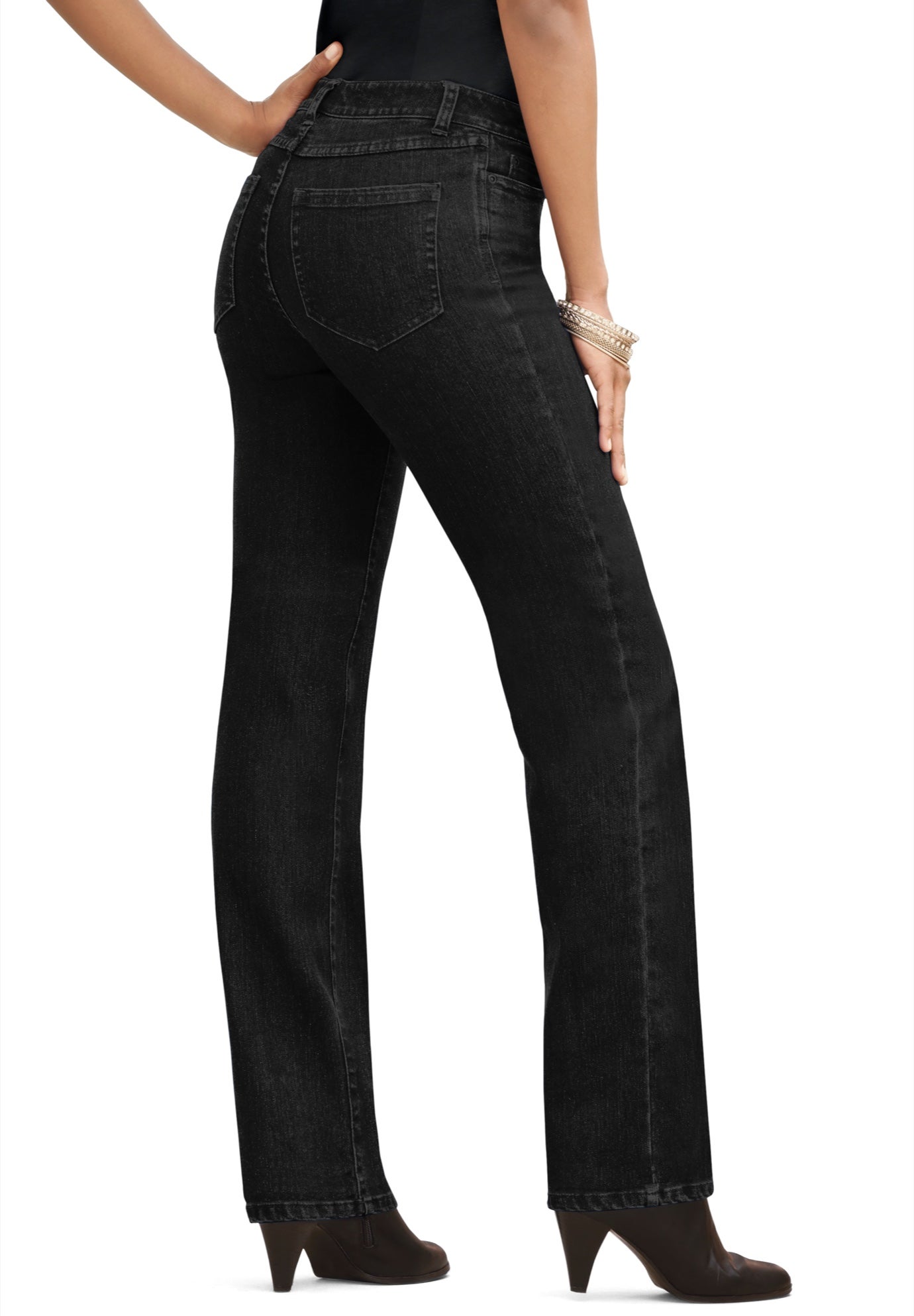 Plus Size Classic Stretch Straight Leg Jean image number 0