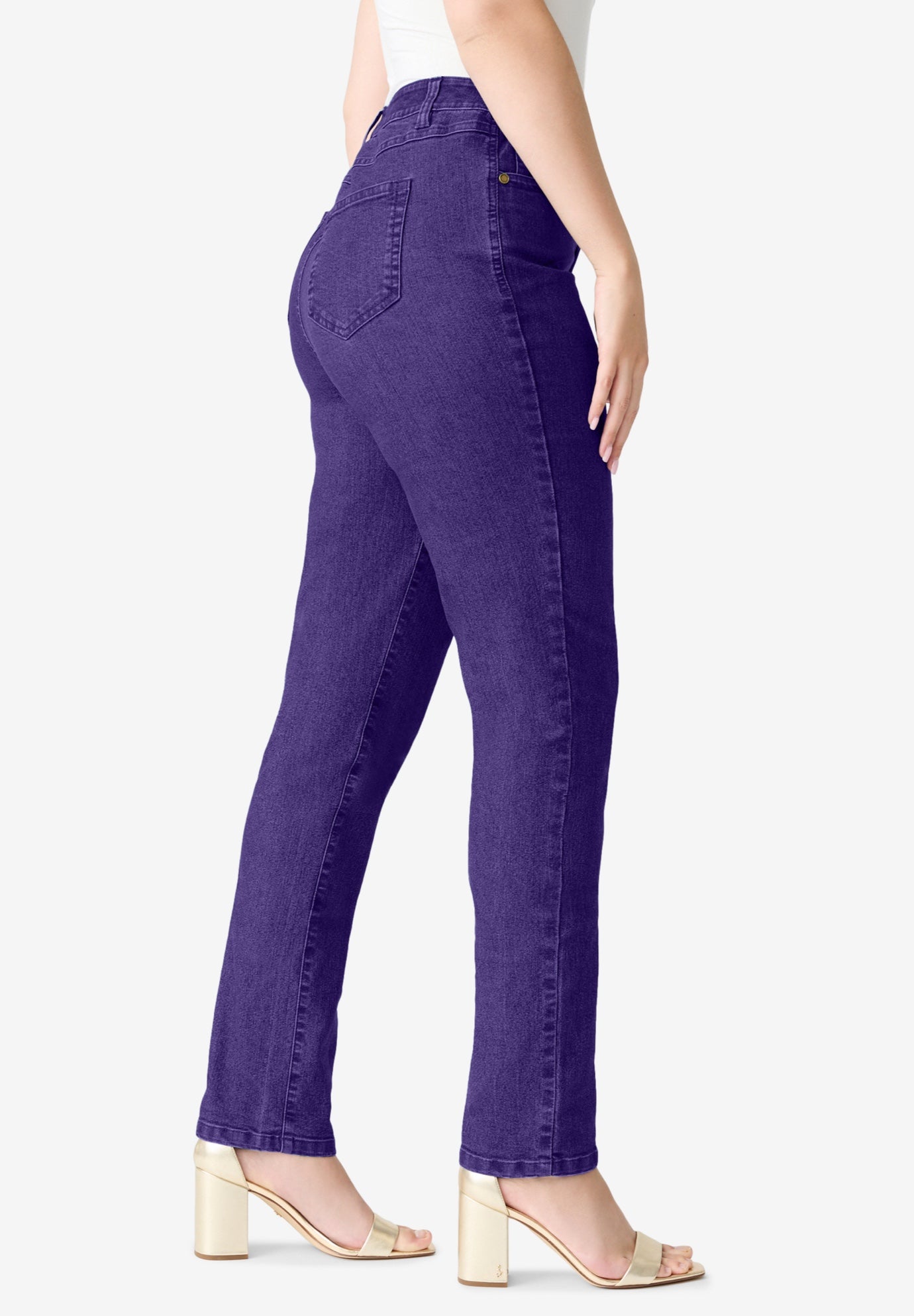 Plus Size Classic Stretch Straight Leg Jean image number 2