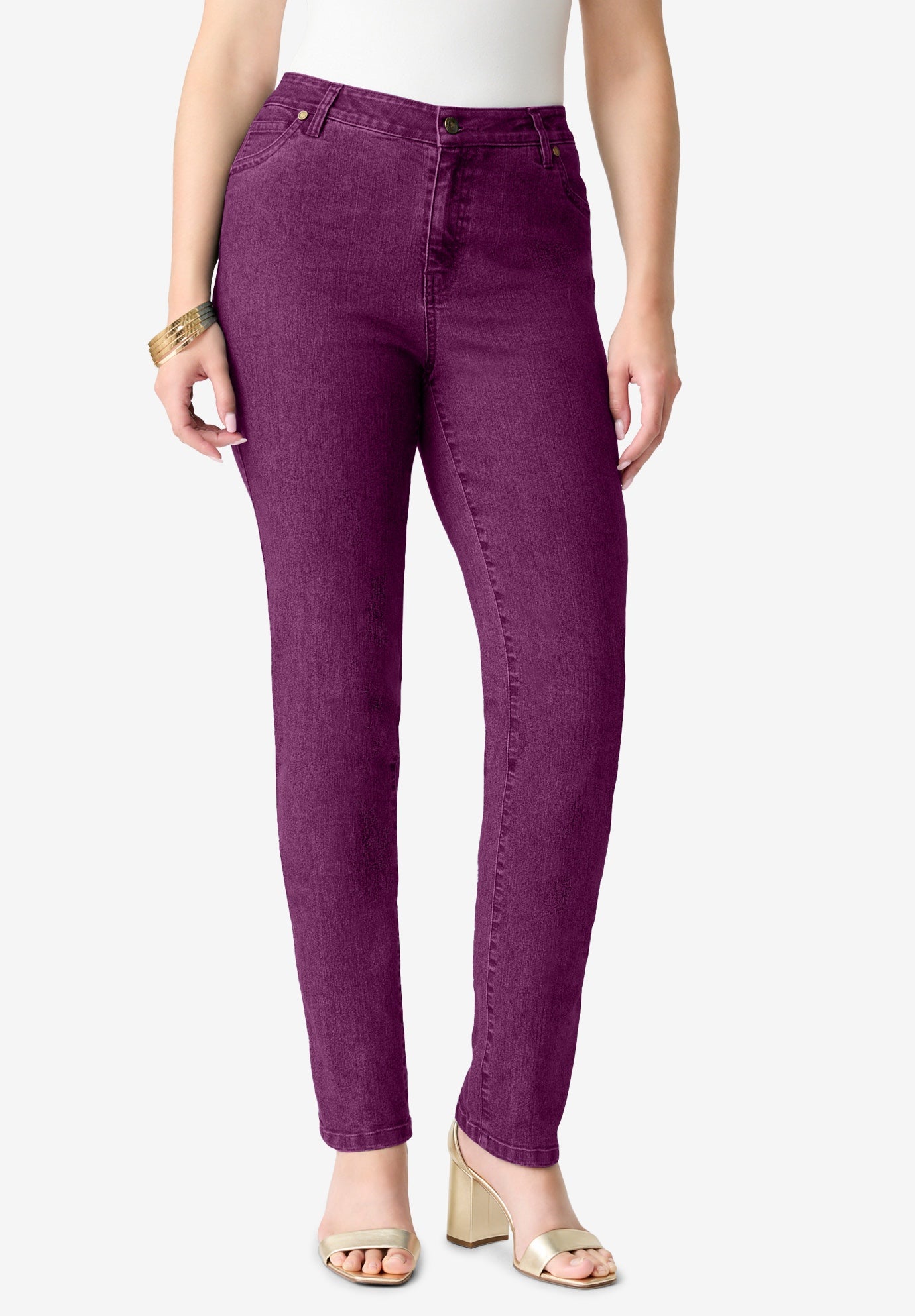 Plus Size Classic Stretch Straight Leg Jean image number 2