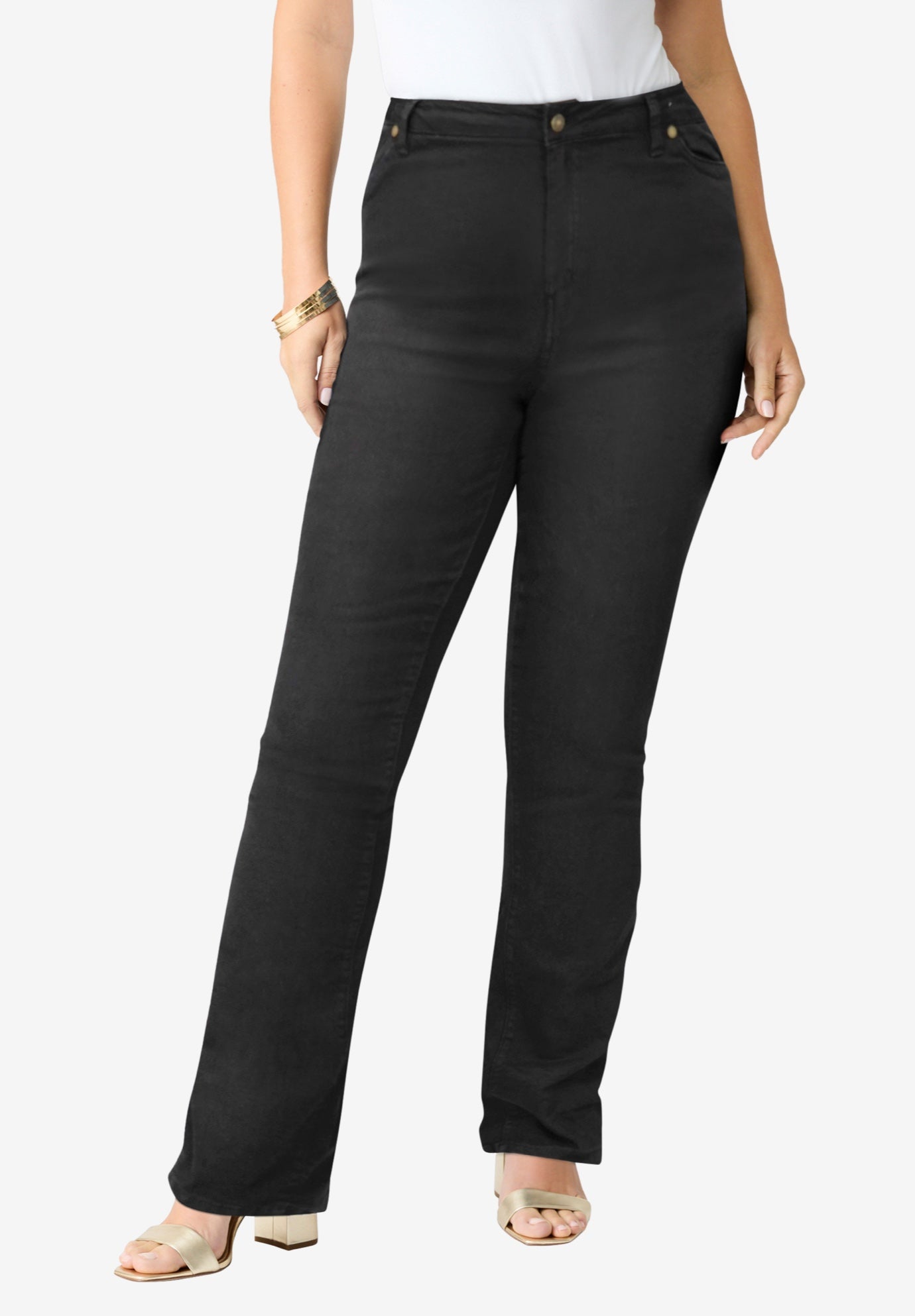 Plus Size Classic Stretch Bootcut Jean image number 0