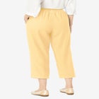 7-Day Elastic-Waist Pull-On Cotton Denim Capri Jeans image number 1