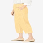 7-Day Elastic-Waist Pull-On Cotton Denim Capri Jeans image number 2