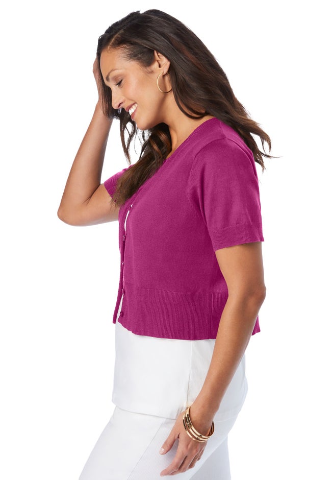 Jewel-Neck Shrug image number 2