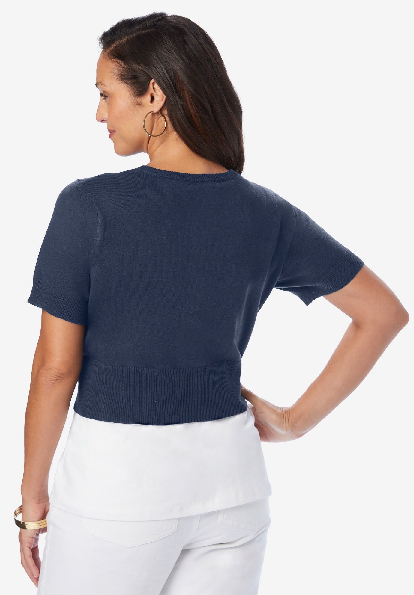 Jewel-Neck Shrug image number 1