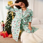 Long Flannel Robe image number 5