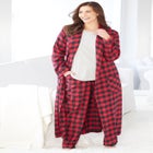 Long Flannel Robe  image number null