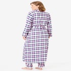 Long Flannel Robe  image number null