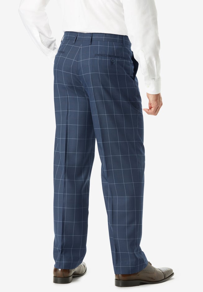 Easy Movement Plain-Front Expandable Dress Pants image number 1