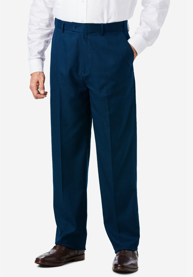 Easy Movement Plain-Front Expandable Dress Pants image number 0
