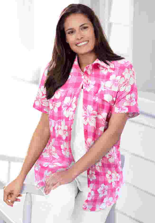 Short-Sleeve Cotton Campshirt image number 5