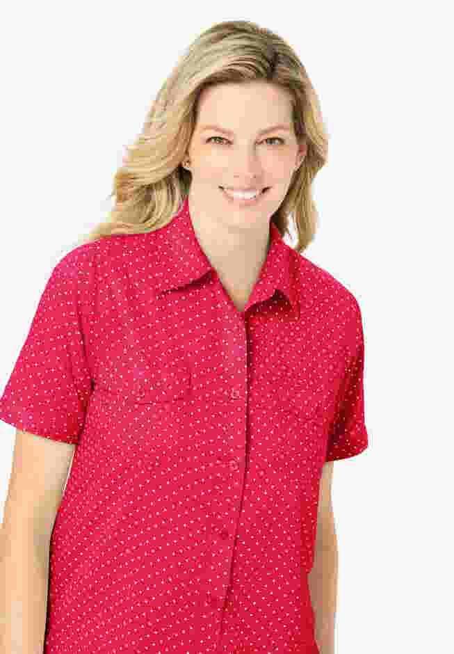 Short-Sleeve Cotton Campshirt image number 3