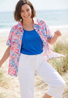 Relaxed Fit Cotton Camp Shirt