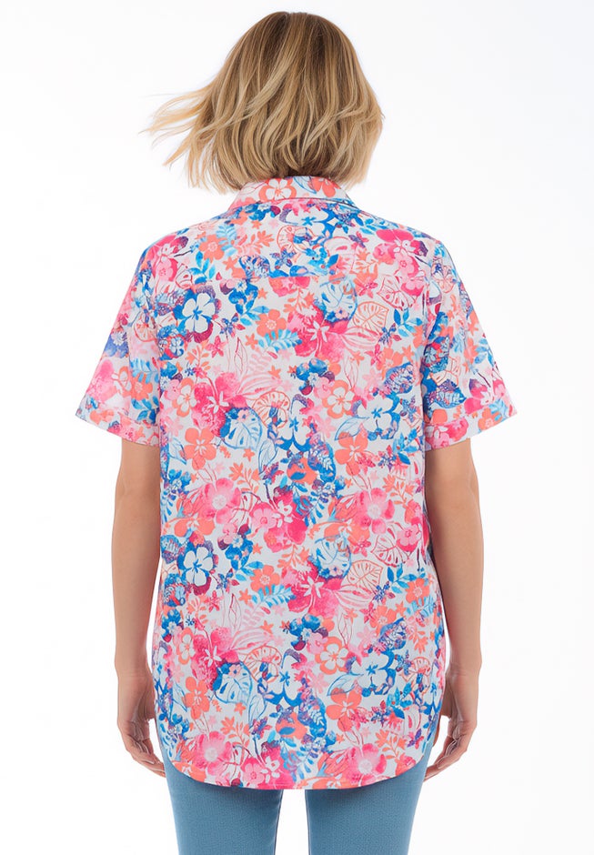 Short-Sleeve Cotton Campshirt image number 1