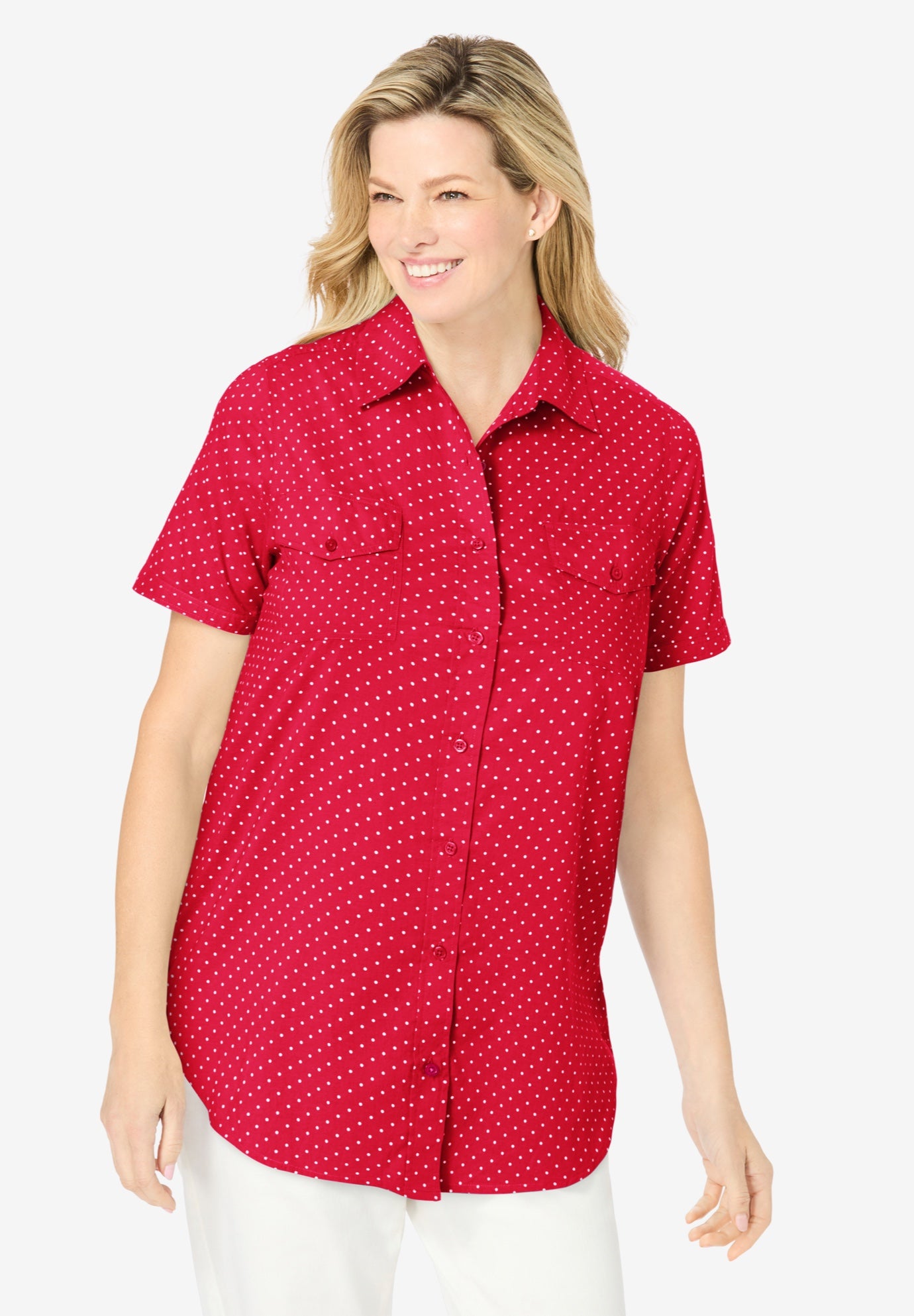 Short-Sleeve Cotton Campshirt image number 0