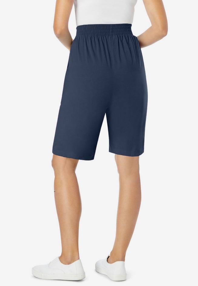 Elastic-Waist Knit Short image number 1