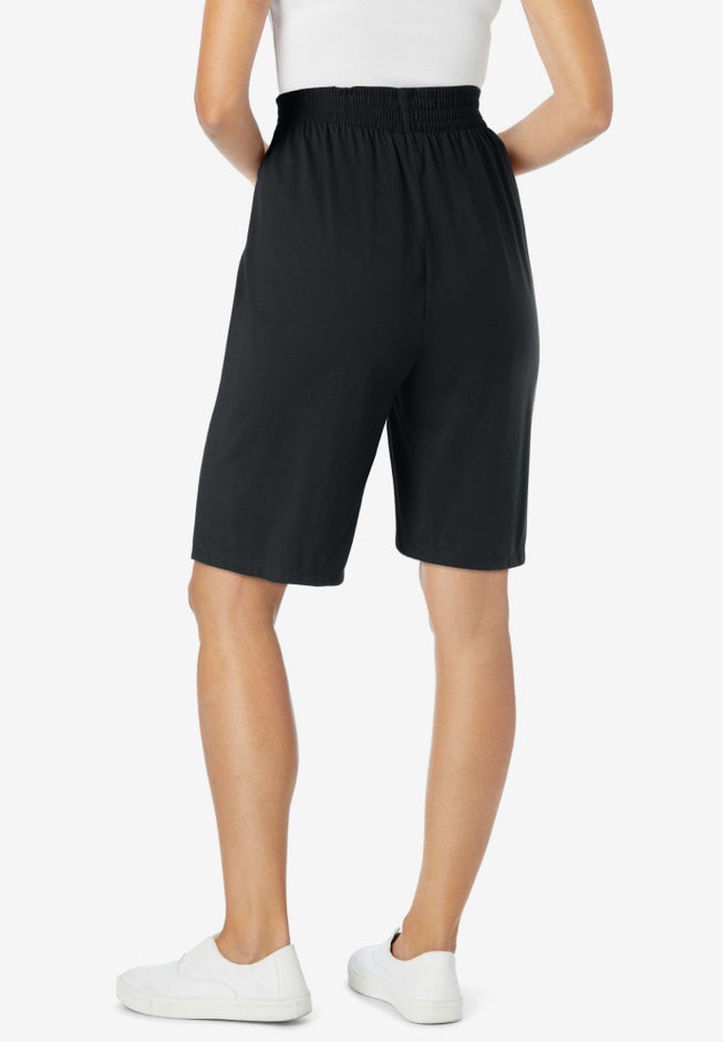 Elastic-Waist Knit Short image number 1