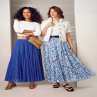 Flowing Crinkled Maxi Skirt image number 1