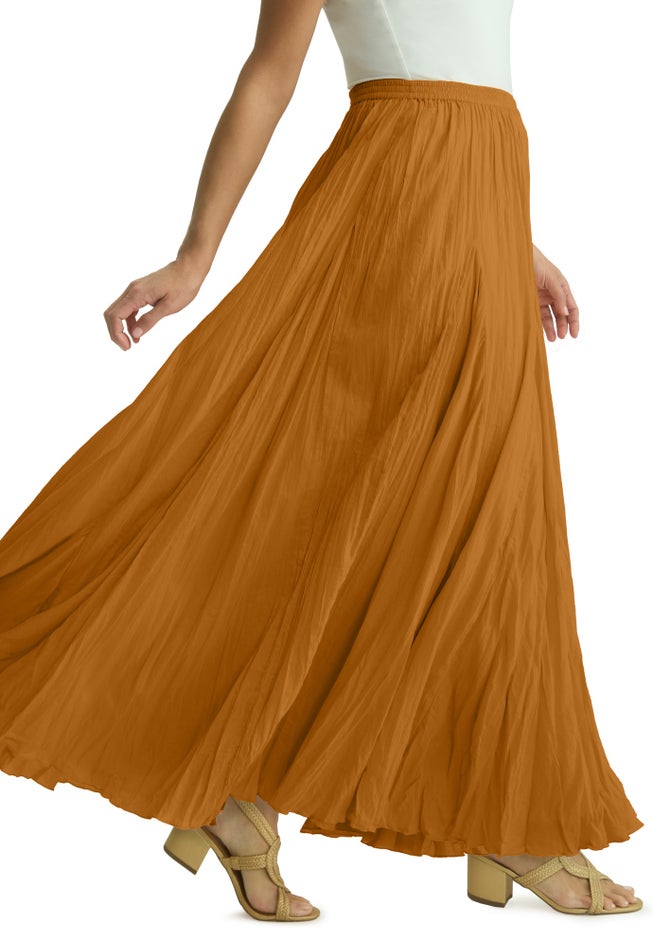 Flowing Crinkled Maxi Skirt image number 2